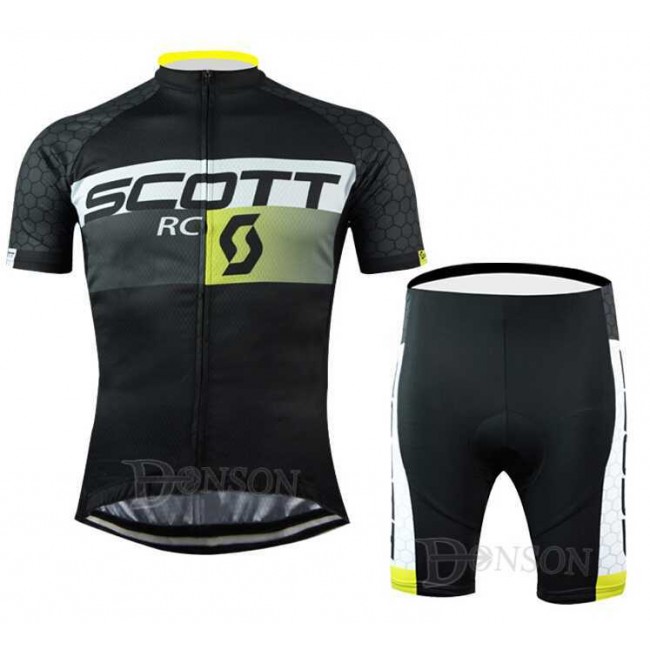 2015 Scott RC Fahrradbekleidung Satz Fahrradtrikot Kurzarm Trikot und Kurz Radhose E6U19