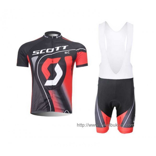 Scott RC Pro Fahrradbekleidung Radteamtrikot Kurzarm+Kurz Radhose Kaufen Rot Schwarz 8OP71