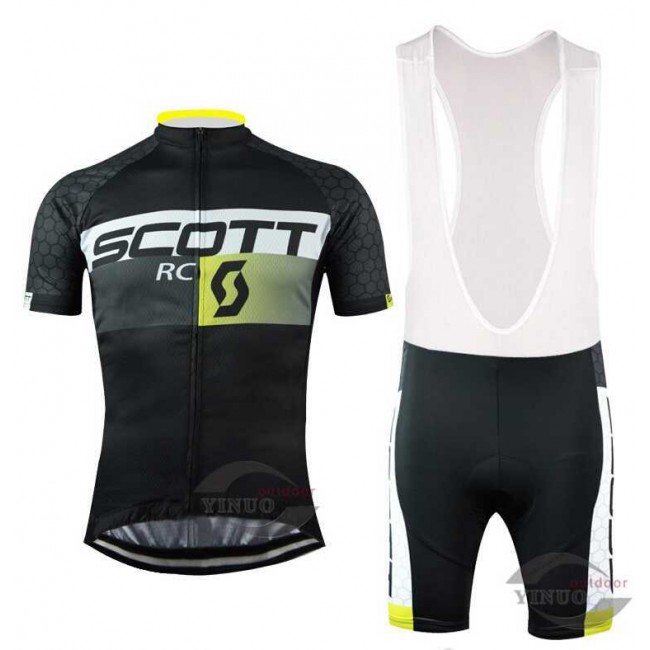 2015 Scott RC Fahrradbekleidung Radteamtrikot Kurzarm+Kurz Radhose Kaufen RIBI5