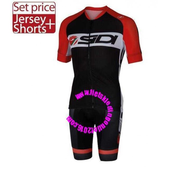 2016 Castelli Sidi Korte Mouwen+Fietsbroek Bib KPEFN