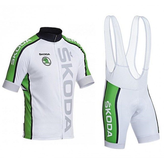 2016 SKODA Fahrradbekleidung Radteamtrikot Kurzarm+Kurz Radhose Kaufen Heren HK3XU