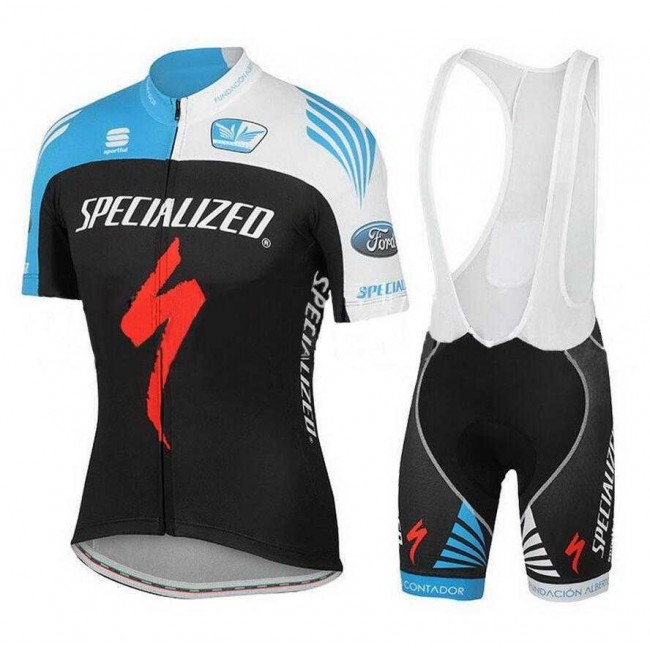 2016 Team Specialized Fahrradbekleidung Radteamtrikot Kurzarm+Kurz Radhose Kaufen Schwarz blau weiß 2KPJR