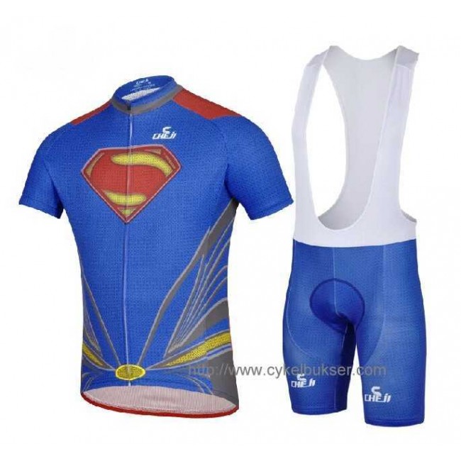 Superman 2014 Fahrradbekleidung Radteamtrikot Kurzarm+Kurz Radhose Kaufen NWRKK