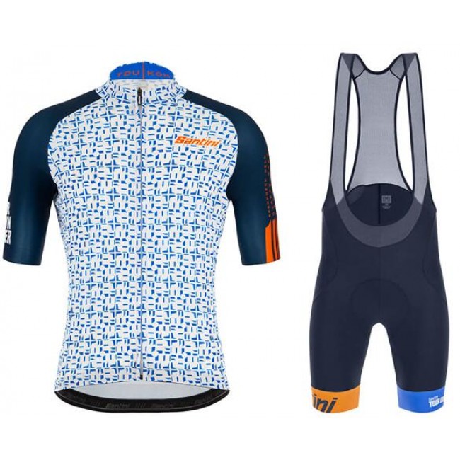 TOUR DOWN UNDER 2020 Fahrradbekleidung Kurzamtrikot+Trägerhose kurz