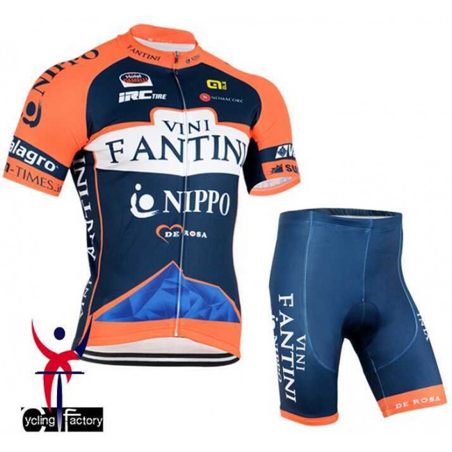 2015 Vini Fantini NIPPO Fahrradbekleidung Radtrikot Satz Kurzarm+Kurz Radhose CFSAE