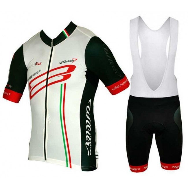 2015 WILIER Fahrradbekleidung Radteamtrikot Kurzarm+Kurz Radhose Kaufen weiß Schwarz 4L7TU