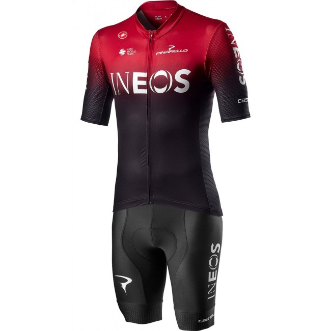 TEAM INEOS 2020 Fahrradbekleidung Set Competizione Radtrikot kurzarm+Competizione Radhose kurz