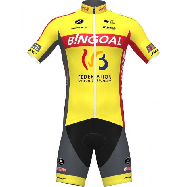 WALLONIE-BRUXELLES 2020 Fahrradbekleidung Radtrikot kurzarm+Radhose kurz