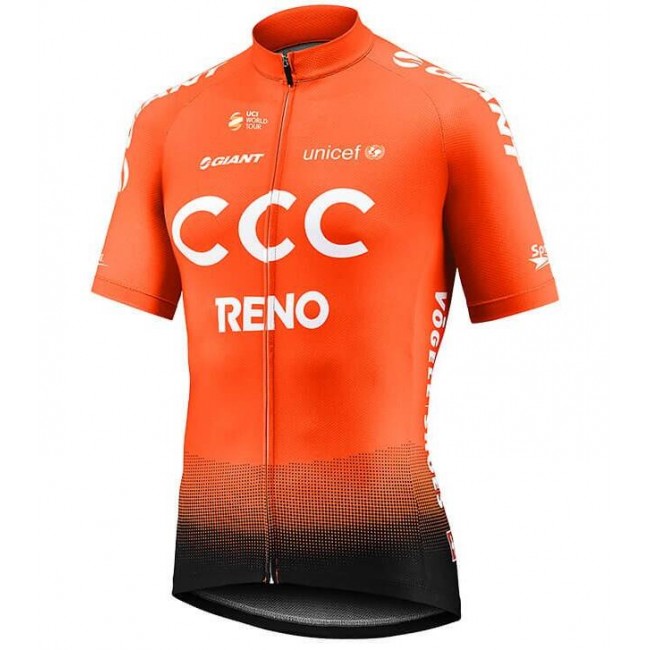 CCC Team Reno Orange 2019 Fahrradbekleidung Radtrikot ADDJW