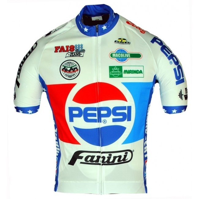Retro Fanini Pepsi Cola 1988 Fahrradbekleidung Radtrikot 46UIS