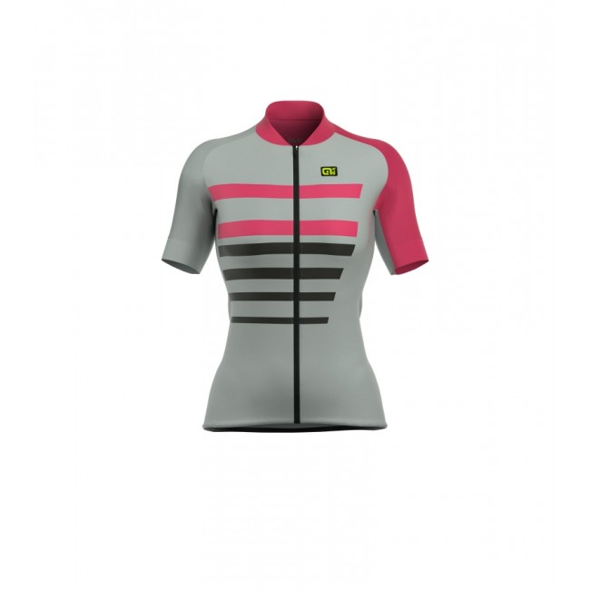 ALE PRR 2.0 PIUMA Damen Fahrradbekleidung Radtrikot grijs pink GZYI1