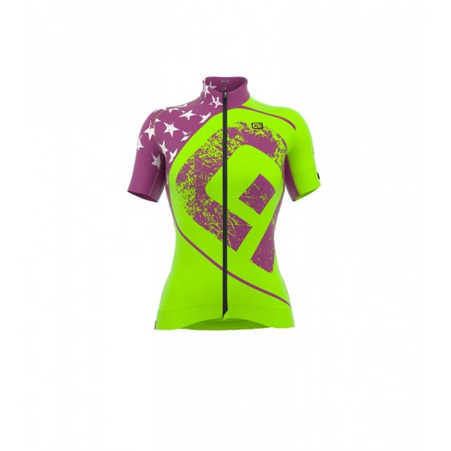 ALE PRR STARS Damen Fahrradbekleidung Radtrikot violet A06RH