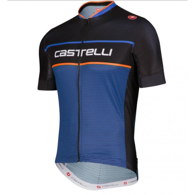 2016 Castelli Exclusive Fahrradbekleidung Radtrikot blau 3B87I