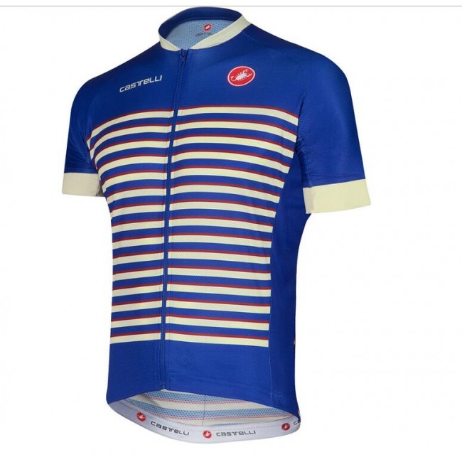 2016 Castelli Exclusive Volo Fahrradbekleidung Radtrikot blau E759S