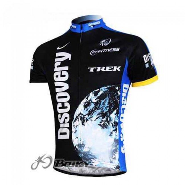 Discovery Channel Trek Pro Team Fahrradtrikot Radsport Schwarz blau 2FHR2