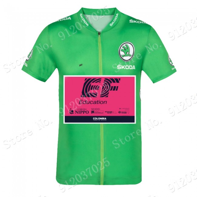 Grun EF Education Frist Tour De France 2021 Team Fahrradtrikot Radsport HIwHz9