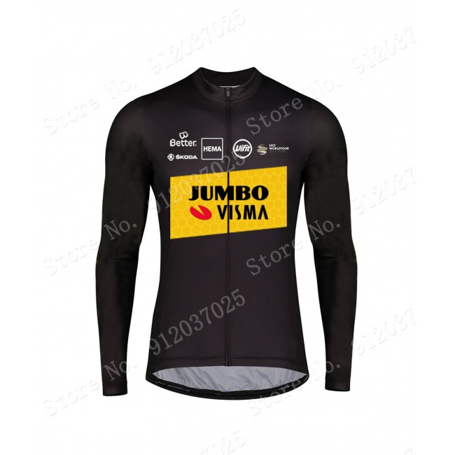 New Style Jumbo Visma 2021 Team Fietsshirt Lange Mouw 11ICOs