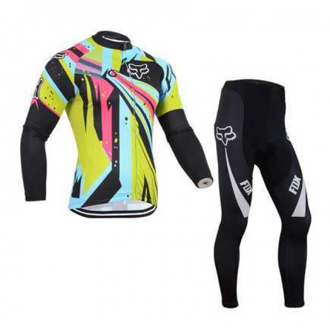 2014 Fox Fahrradbekleidung Set Langarmtrikot+Lange Radhose 6CASM