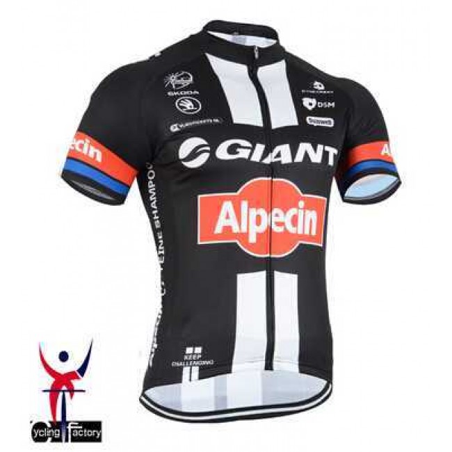 2015 GIANT-ALPECIN Fahrradtrikot Radsport Schwarz H7BYP