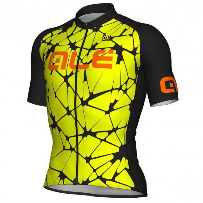 Ale Solid Cracle-gelb Fahrradbekleidung Radtrikot 1XBSO