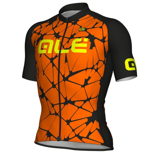 Ale Solid Cracle-oranje Fahrradbekleidung Radtrikot 2WSDB