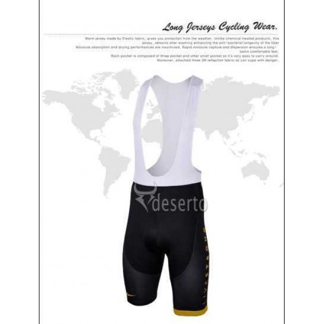 Livestrong Kurz Radhose Schwarz gelb 2013 22RL7