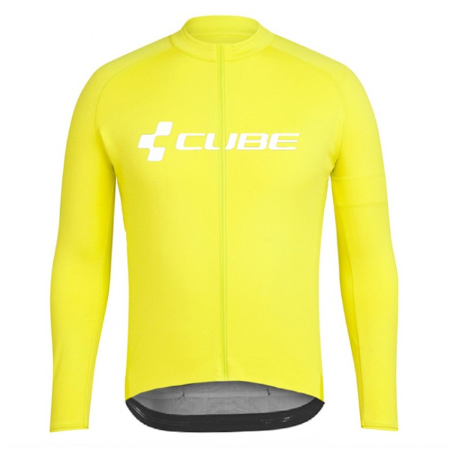 2018 Cube gelb Fahrradbekleidung Radtrikot Langarm 7H4YD