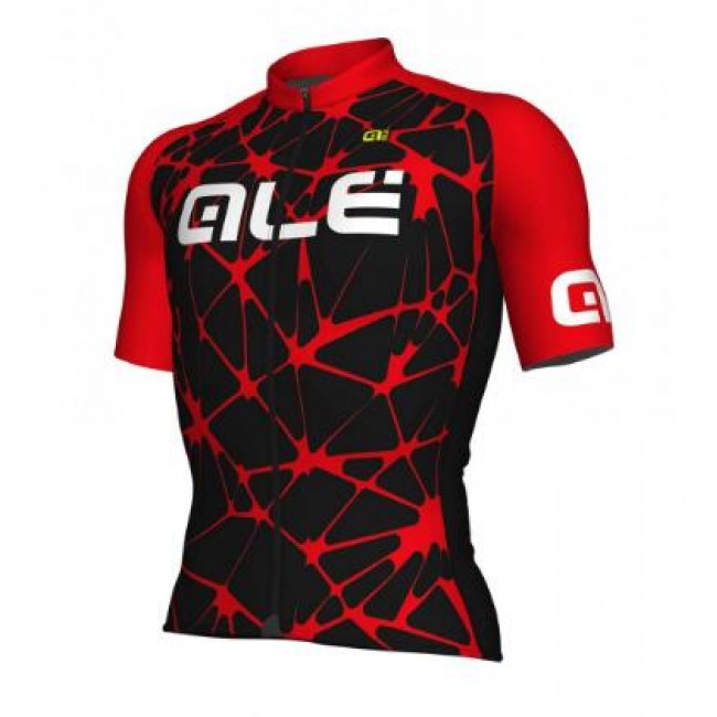 ALE SOLID Cracle red Fahrradbekleidung Radtrikot 8011L