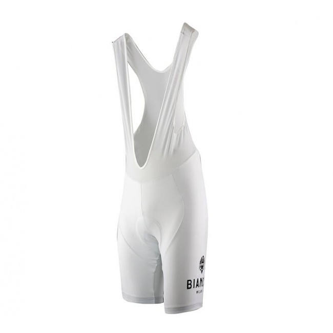 Bianchi Milano Attone white Kurz Trägerhose 108DO