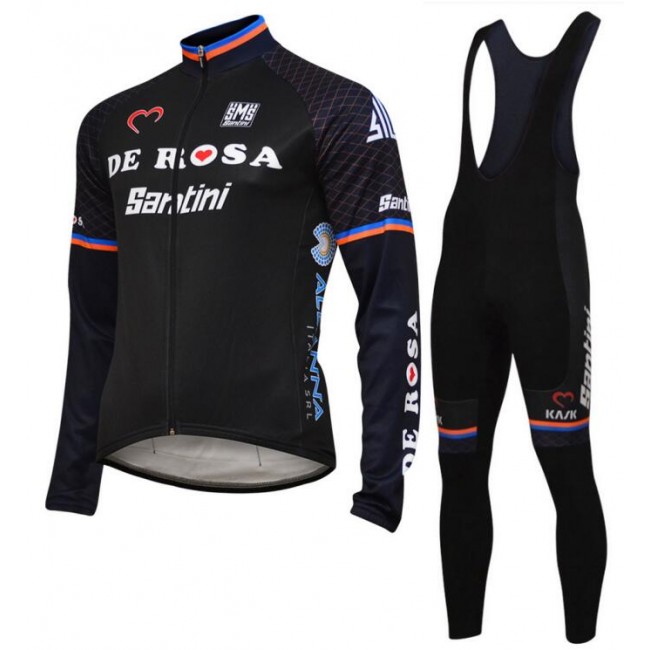 De Rosa Santini 2018 Fahrradbekleidung Set Langarmtrikot+Lange Trägerhose 9EXVM