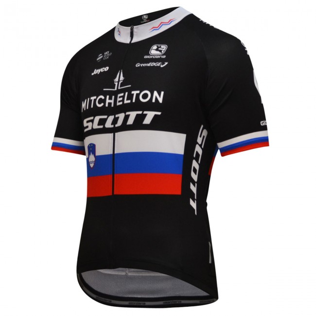 Mitchelton Scott 2018-Slovenian champion Fahrradbekleidung Radtrikot B9L0F