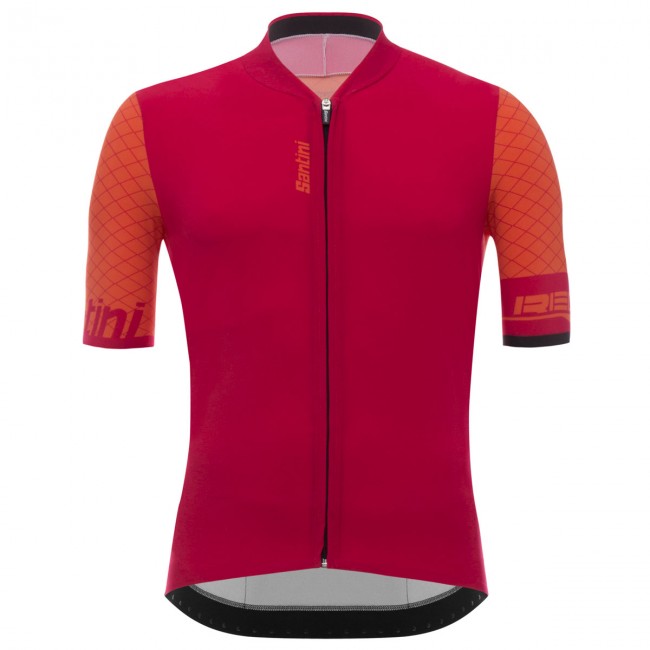 Santini Redux Rot Fahrradbekleidung Radtrikot 8X53A