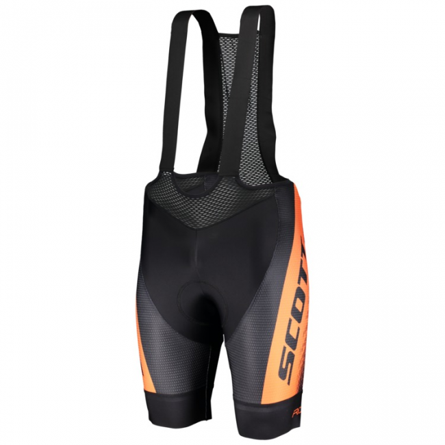 SCOTT RC PRO Kurz Trägerhose black/exotic orange CFXLV