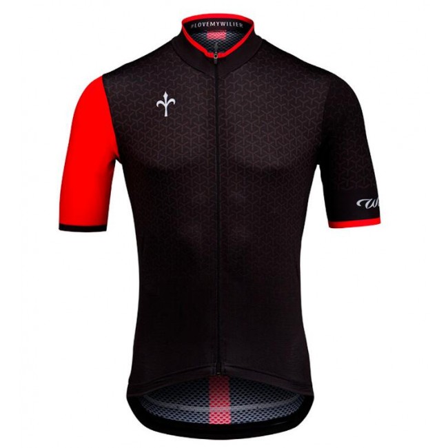 Wilier GRINTA Schwarz Fahrradbekleidung Radtrikot 6WCO9