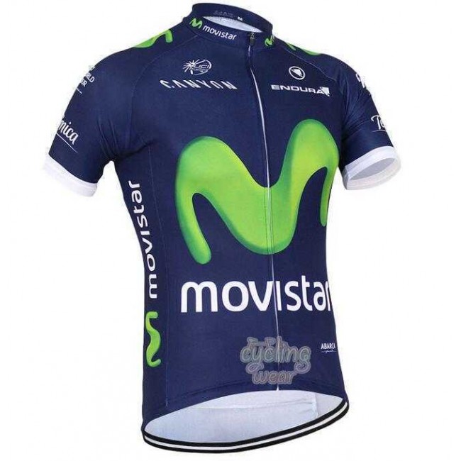 2016 Movistar Fahrradtrikot Radsport blau B2IY8