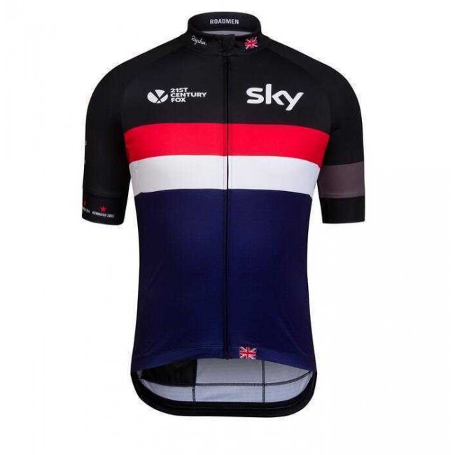 2016 SKY weiß-Rot Fahrradtrikot Radsport H5CBO