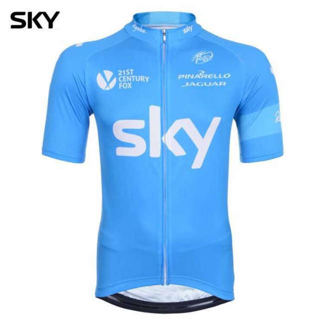 Teams Sky 2014 Fahrradtrikot Radsport blau HHIBC