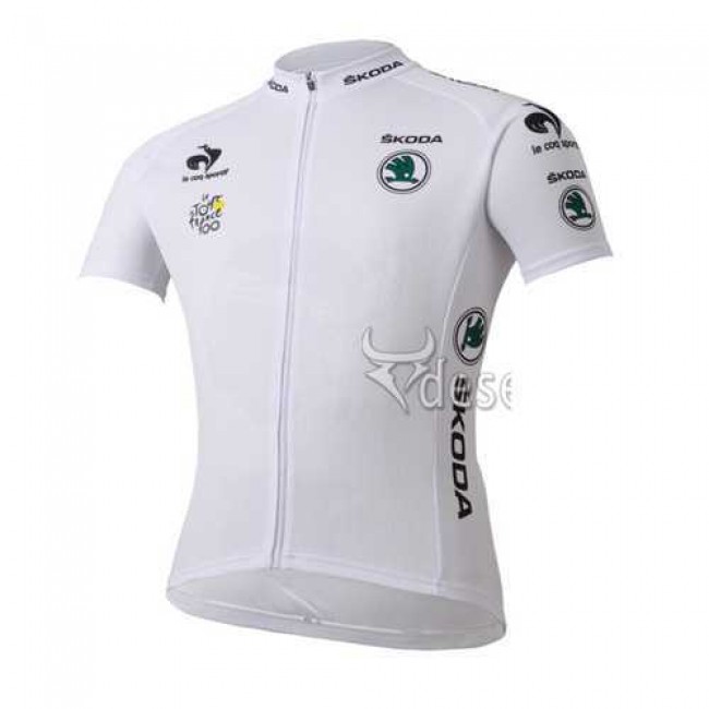 Tour de France le coq sportif weiß Fahrradtrikot Radsport 38HYL