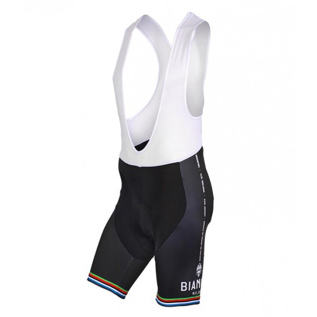 BIANCHI MILANO New Pride black Kurz Trägerhose NA1ST