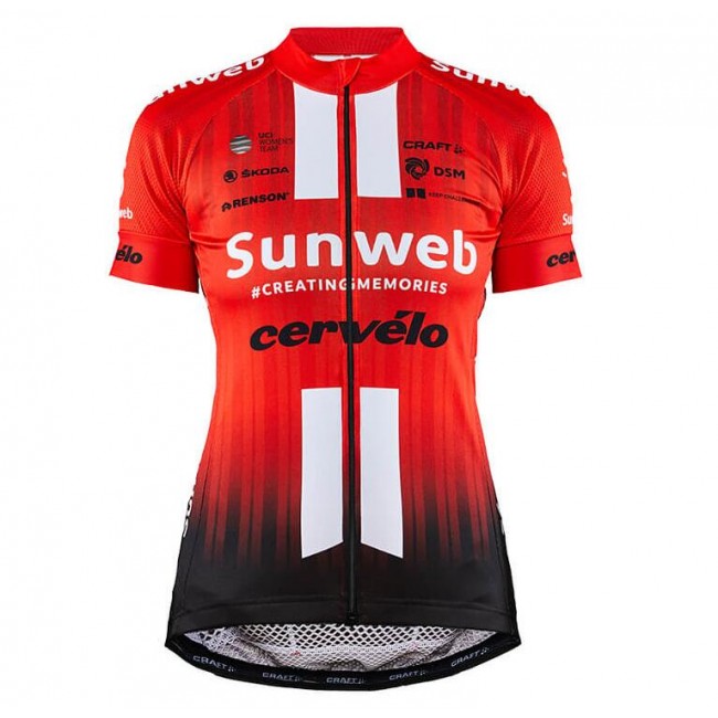 Team Sunweb 2019 Damen Fahrradbekleidung Radtrikot WZRKK