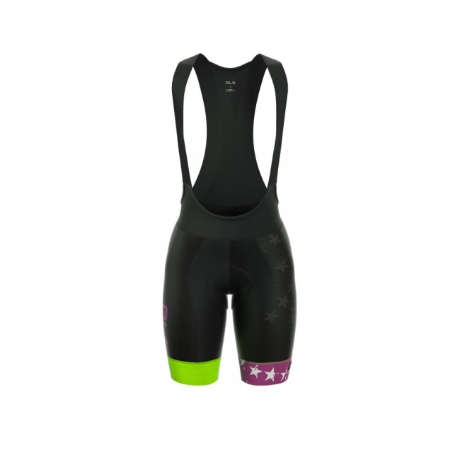 ALE PRR STARS Damen Kurz Trägerhose violet OZ59M