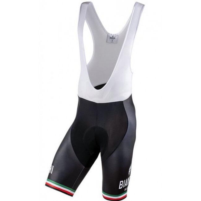 BIANCHI MILANO Pelau Trägerhose kurz Schwarz