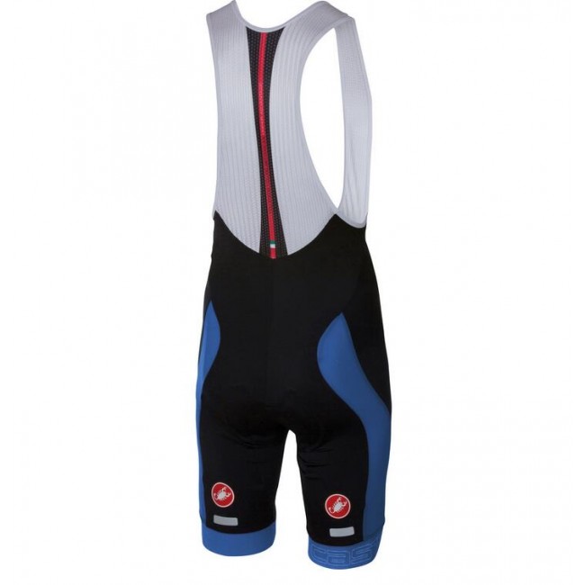 2016 Castelli Velocissimo Kurz Trägerhose blau Schwarz X0HV6