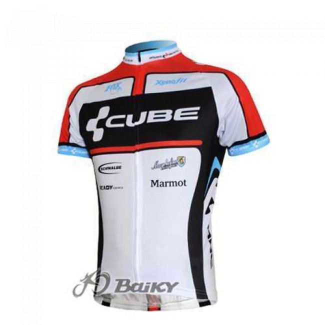 Cube Fintro Pro Team Fahrradtrikot Radsport weiß Rot QDA1R