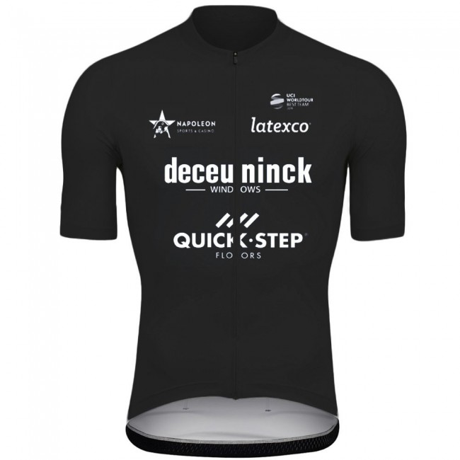 2021 Deceuninck quick step Black Pro Team Fahrradbekleidung Radtrikot SAZgWb