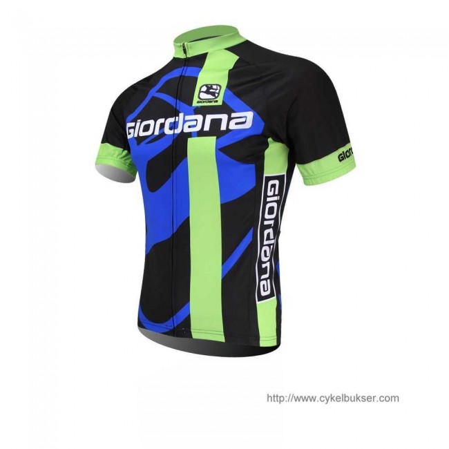 Teams Giordana Fahrradtrikot Radsport Schwarz grün QY9TQ