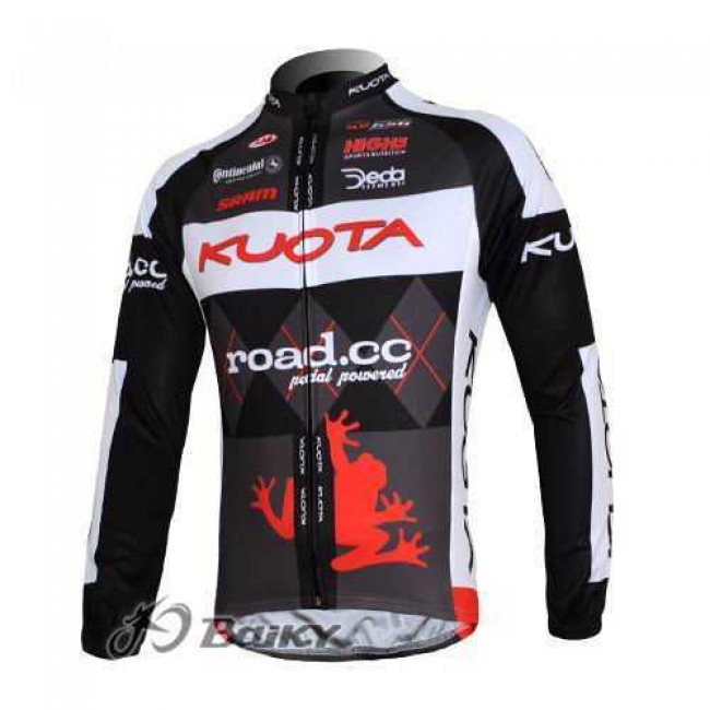 Kuota SRAM Road Pro Team Radtrikot Langarm Schwarz weiß MH8ZN