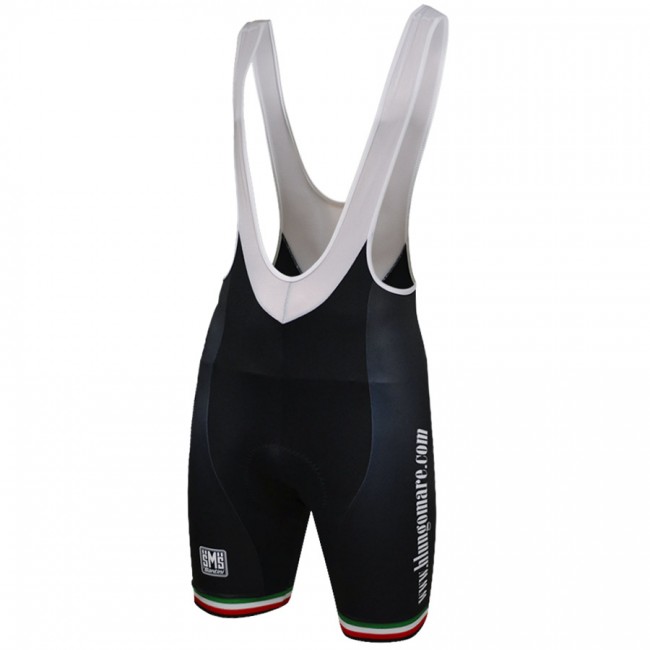 Santini Lungomare-Schwarz 2018 Kurz Trägerhose WJTJ5