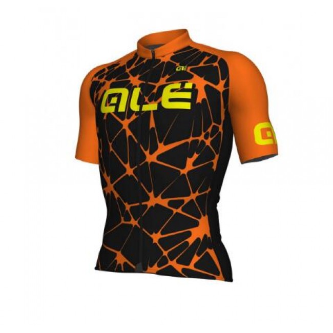 ALE SOLID Cracle orange Fahrradbekleidung Radtrikot TAW7M