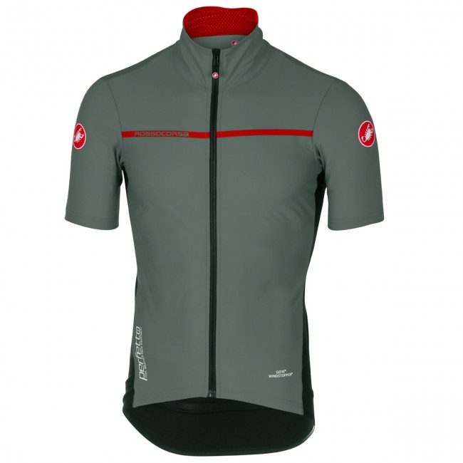 Castelli Perfetto Light 2 grijs Fahrradbekleidung Radtrikot JQ1HC